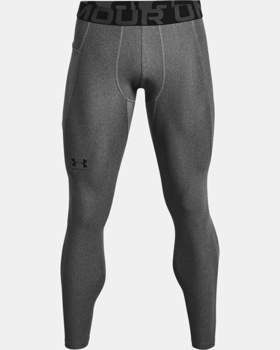 Men's HeatGear® Leggings, Gray, pdpMainDesktop image number 5